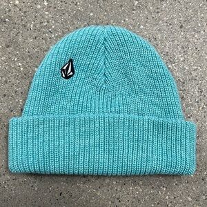 Vintage Teal Volcom Logo Beanie